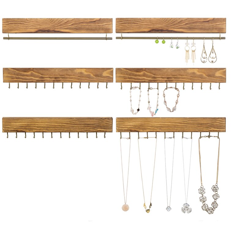 Necklace hooks discount for jewelry armoire